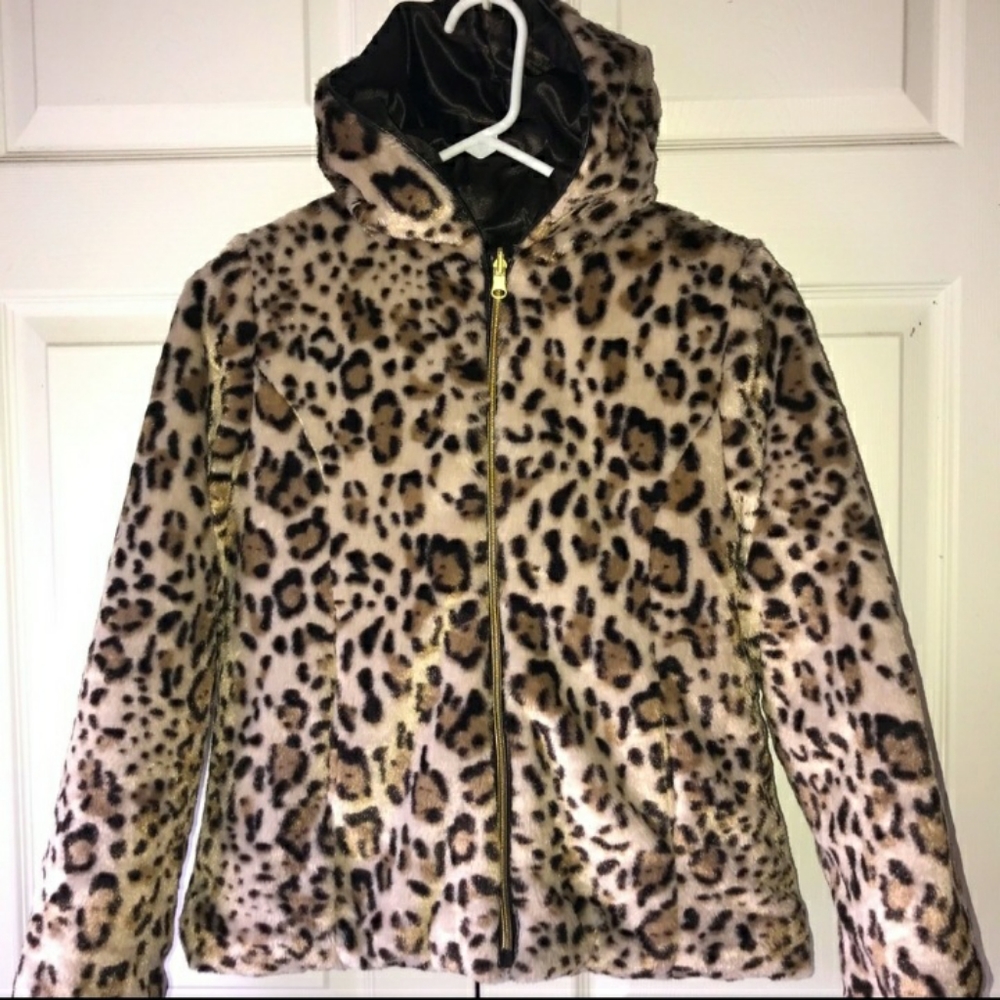 2 FOR 100 WOMEN LARGE LEPOARD PRINT COAT NEW